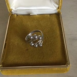 Sterling silver ring.